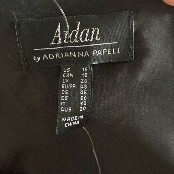 NEW Adrianna Papell size 16 One-Shoulder Statin Charmeuse Mini Dress Plus size - Picture 3 of 6